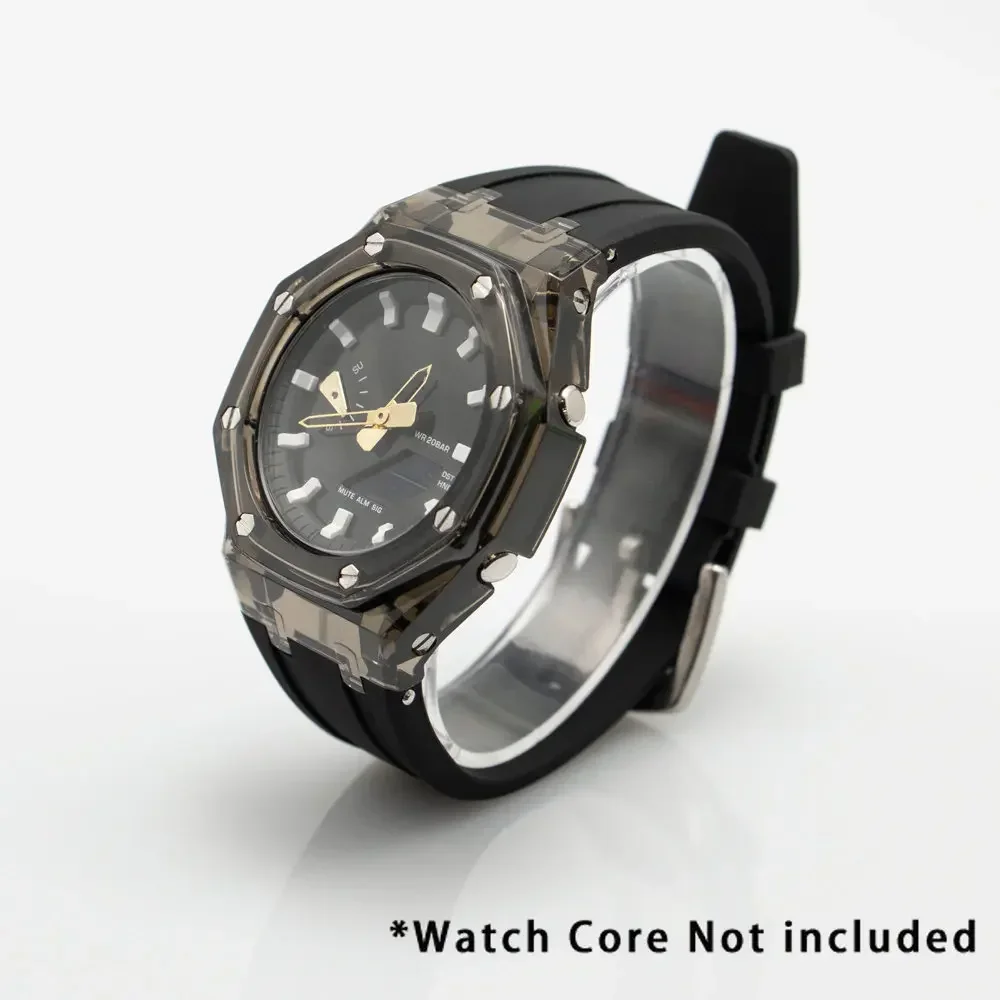 Transparent Rubber Strap Case Adapter and Replacement Band