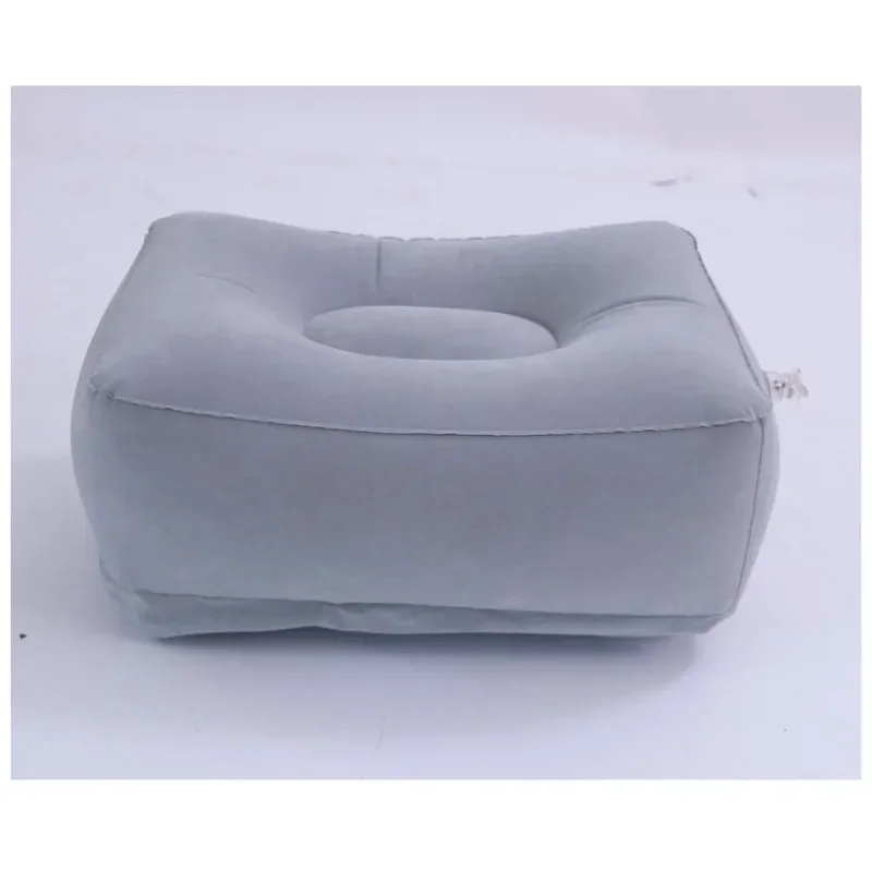 Travel Inflatable Adjustable Foot Pillow Inflatable Footrest Sleep Sit Long-distance Train Car Foot Rest Footstool 5