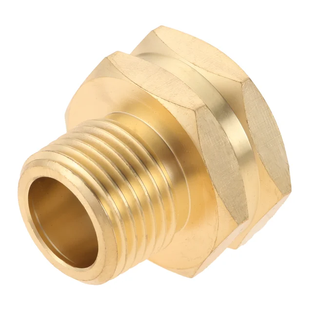2Kits Szilárd Sárgaréz Kerti Tömlőszerelvények Csatlakozók 3/4 "Ght Nőstény 1/2" Npt Férfi Nagy Teherbírású Adapter Csaptelep Vezető Csatlakozója - Image 4