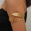 Alloy Spiral Armband Swirl Upper Arm Cuff Armlet Bangle Bracelet Egyptian Costume Accessory for Women Gold Silver Color 5