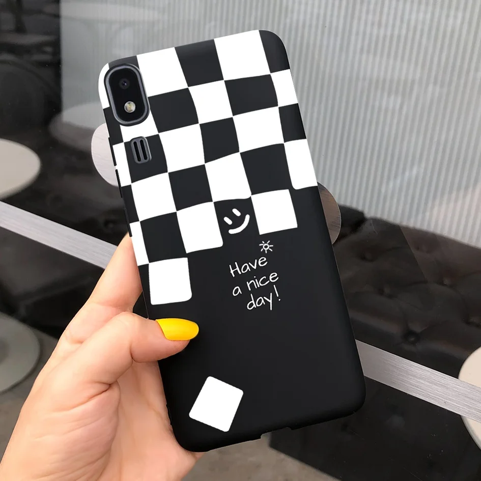 Shockproof Silicon Soft TPU Back Cover with Cartoon Cat Design - Phone Case