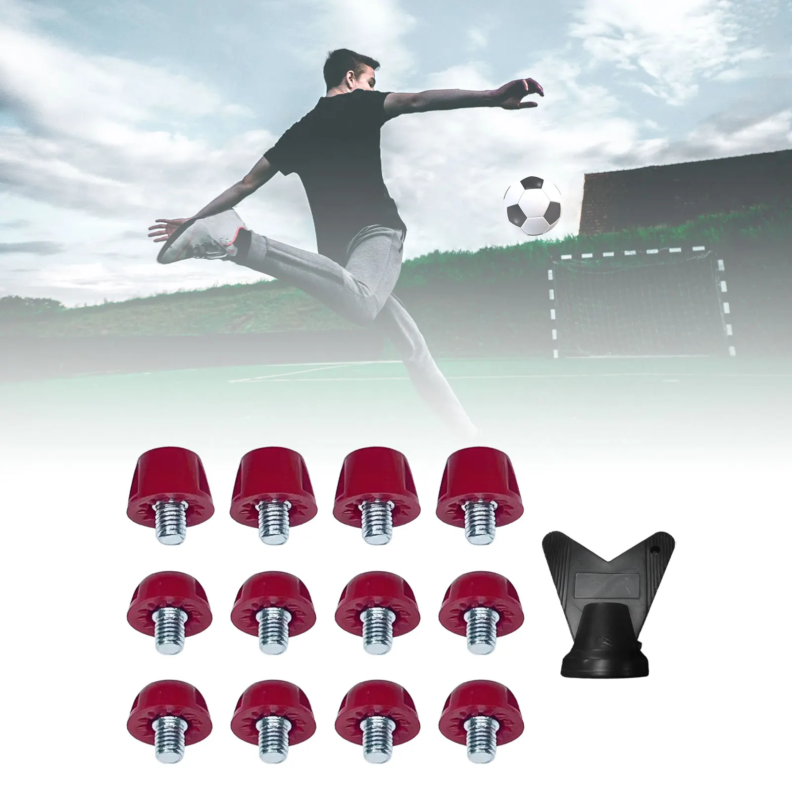 12x Football Boot Studs Portable M5 7mm 10mm Track Shoes Spikes for Competition Training Athletic Sneakers Indoor Outdoor Sports track shoe spikes