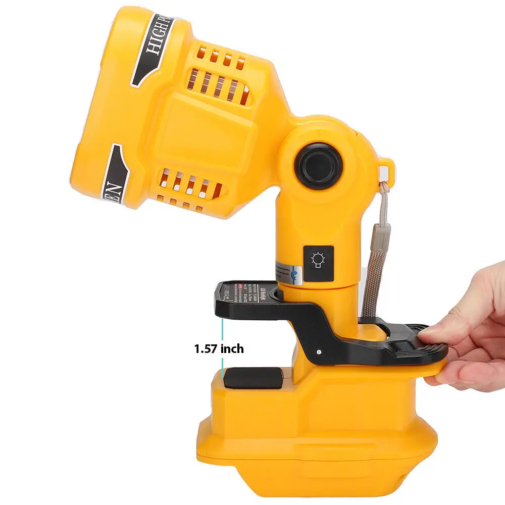 For Dewalt 20V Li-ion Battery Cordless LED Work Light 1120LM Flashlight Portable