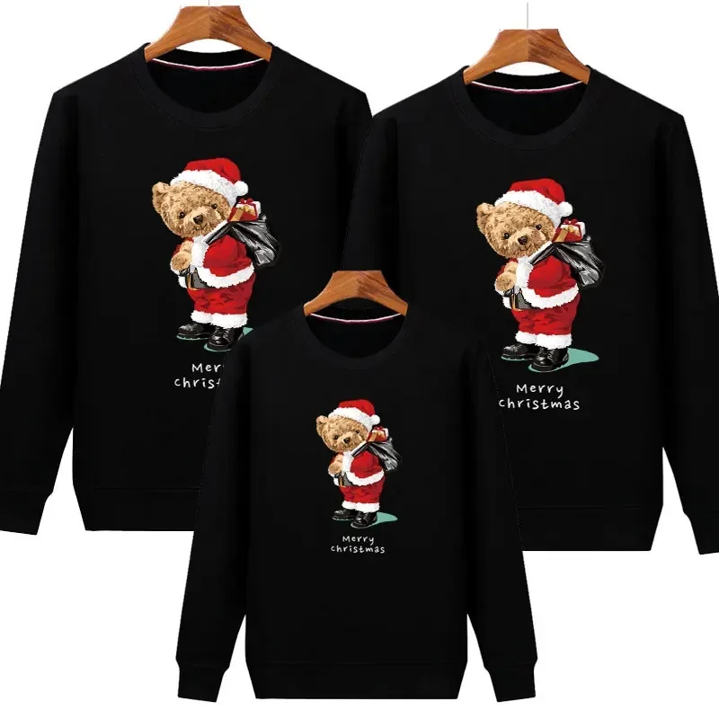 thumbnail image 5 of Conjunto familiar de jersey navideño, sudadera del escuadrón de Papá Noel, conjuntos a juego para madre, padre, hija e hijo, suéter para pareja, jersey para bebé y niño, 5 of 5