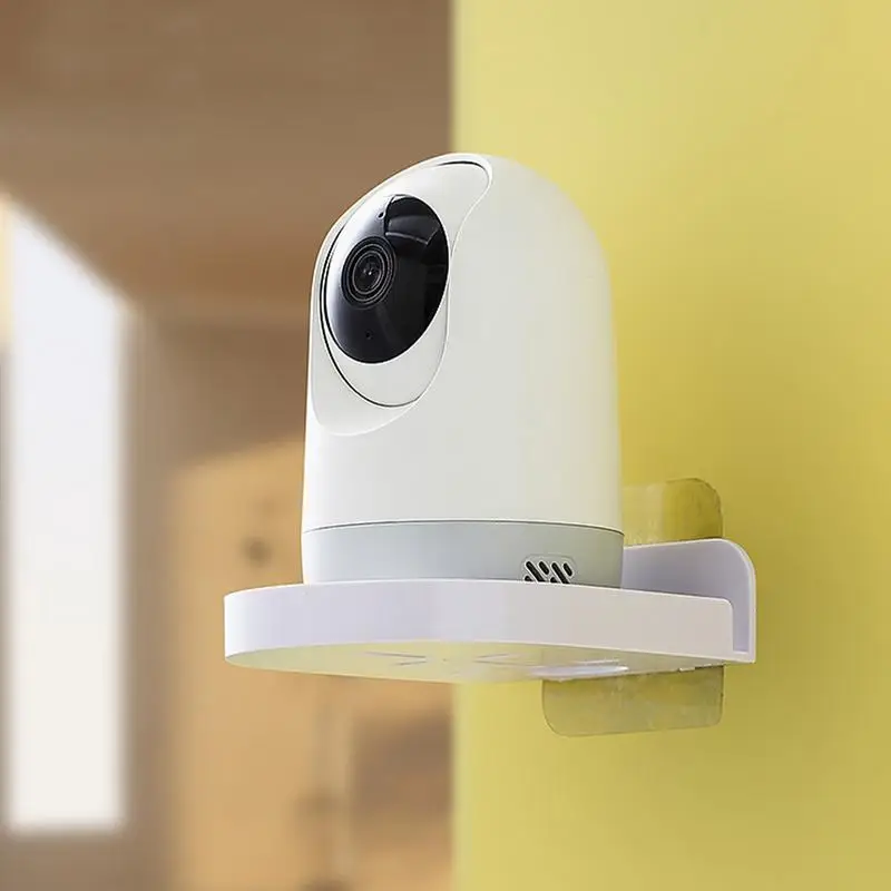 Camera Monitor Wall Mount No Drill Camera Shelf Small Wall Shelf With Adhesive Security Cameras Small Floating No Drill