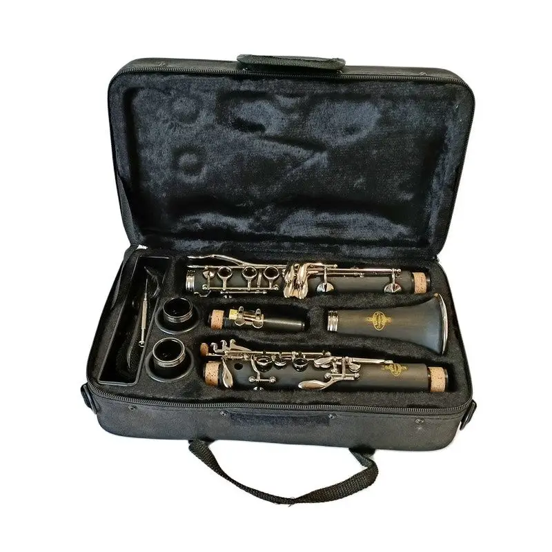 

Brand Buffet Crampon Prodige Bb Clarinet 17 Keys B Flat Musical Instruments High Qualiey Bakelite Tube Nickel Plated Clarinet