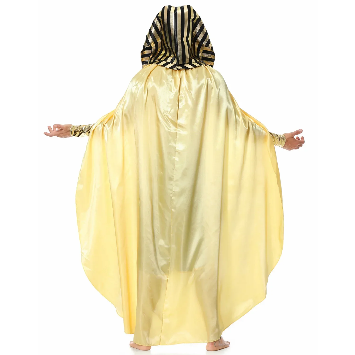 Halloween Mens Egyptian Pharaoh Costume Suit Adult King of Egypt King Tut Cosplay Outfits Sets - Image 5
