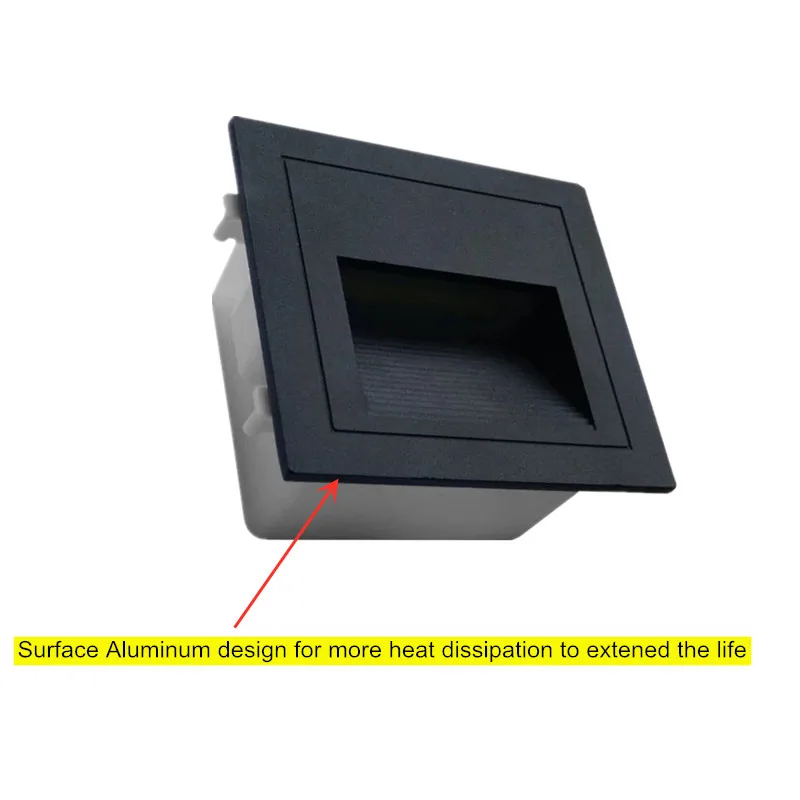 5W Wall Light Underground Waterproof Led Step Stair Lights Outdoor Footlight Recessed Corner wall Lamp exterior garden light led underground light