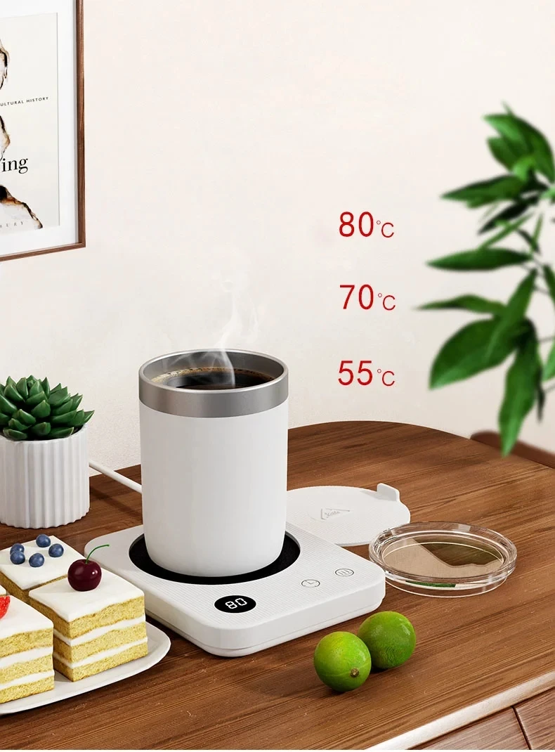 Description Picture 2 of item220V Coffee Mug Warmer Cup Heater 3 Gear Temperatures Beverage Cup Warmer Heating Coasters Plate Pad for Cocoa Tea Water Milk