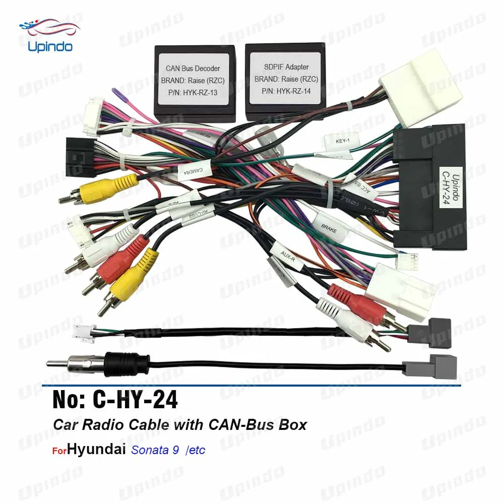 KUNFINE Canbus Decoder & Wire Harness For Hyundai Veloster 2011-2015 - Works With Factory Amp