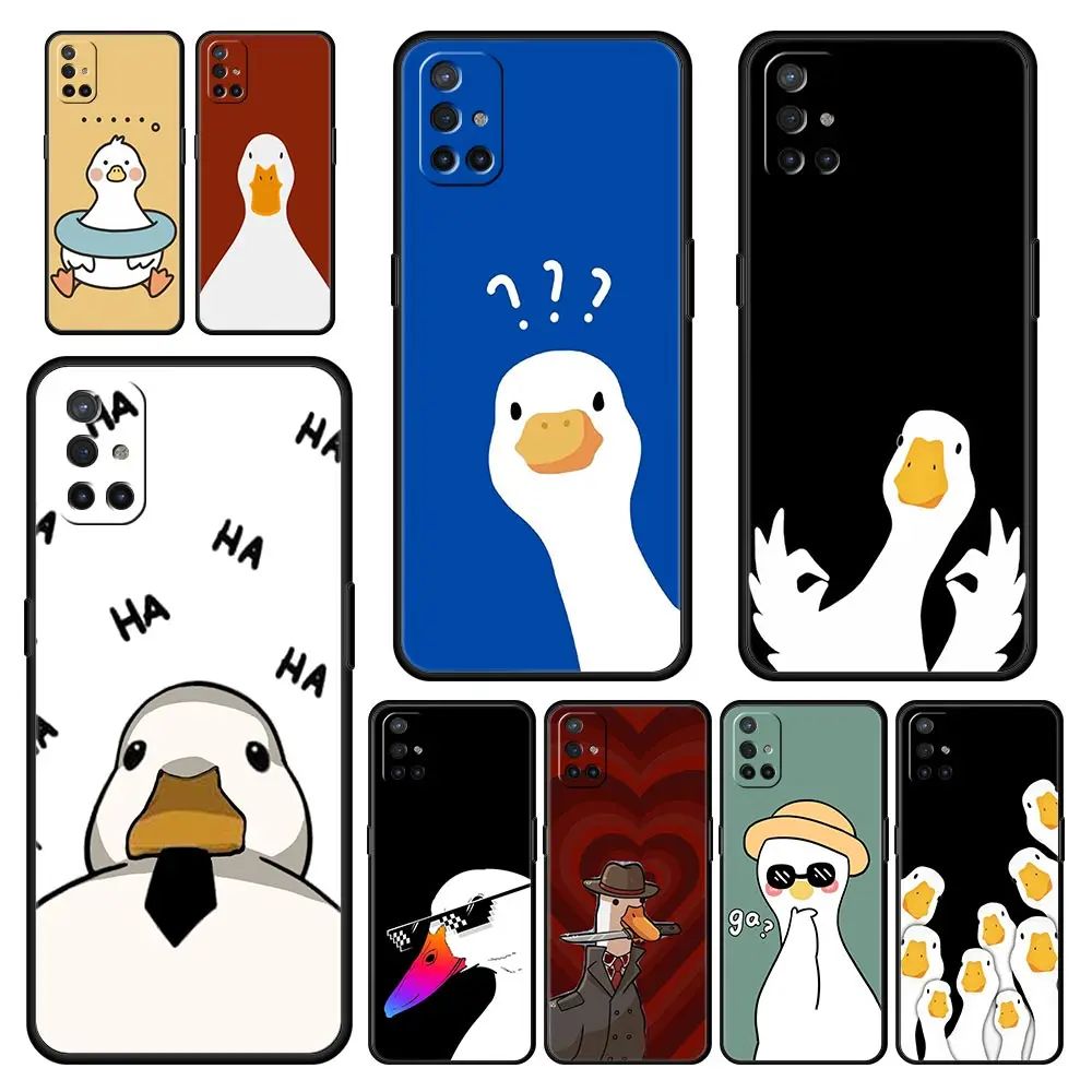 Soft Silicone Phone Case with Duck Art Design