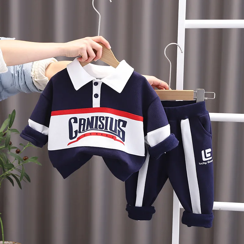 

Toddler Girl Spring Outfits for Kids Baby Boy Clothes 12 to 18 Months Letter Printed Pullover T-shirts and Pants Boys Tracksuit