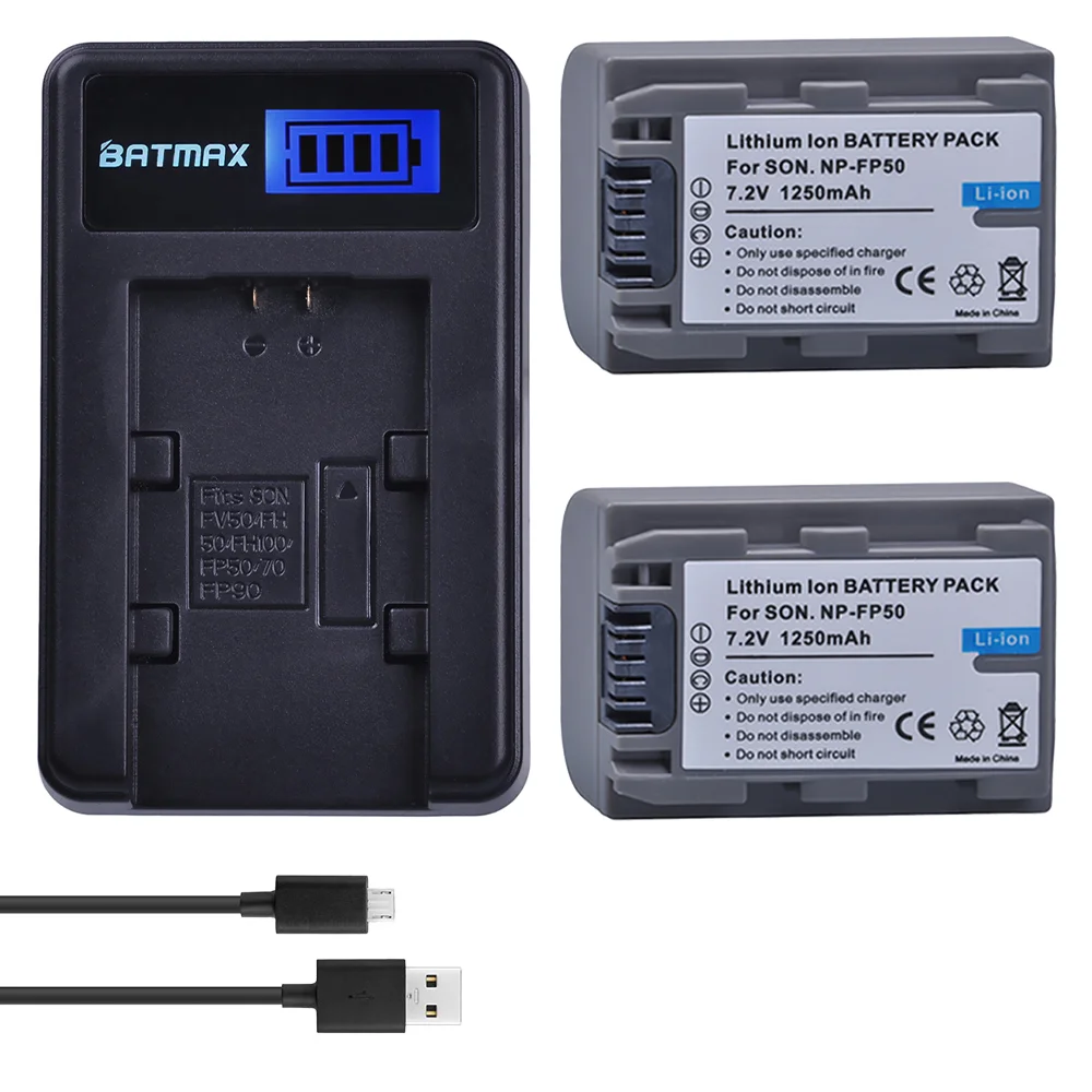 Batmax NP-FP50 NPFP50 배터리 및 LCD USB 충전기, 소니 NP-FP30 NP-FP50 NP-FP60 NP-FP70 NP-FP71 NP-FP90 SR10E SR11E SR12E 용, 1250mAh Best5 Batmax NP-FP50 NPFP50 배터리 및 LCD USB 충전기, 소니 NP-FP30 NP-FP50 NP-FP60 NP-FP70 NP-FP71 NP-FP90 SR10E SR11E SR12E 용, 1250mAh Best5