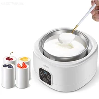 1L Electric Yogurt Maker Machine Automatic 3 in 1 Natto Rice Wine Machine Stainless Steel Liner DIY Yogurt Tools For Home 220V 2