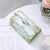 Oil Painting Tissue Storage Box PU Leather Napkin Holder Home Living Toilet Paper Case Creative Kitchen Tissue Organizer Boxes 5