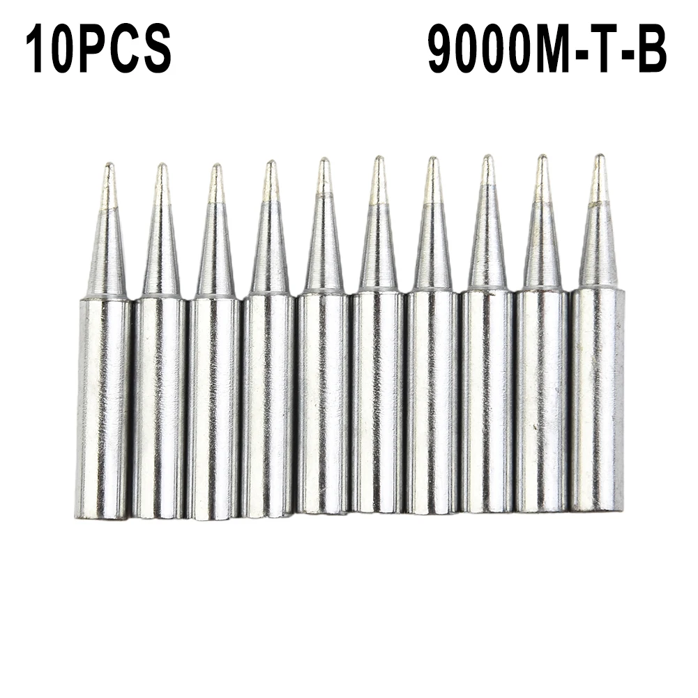 

10pcs Solder Iron Tips Set Welding Equipment Accessories Lead-free Pure Copper 900M-T-B For Soldering Station High Quality