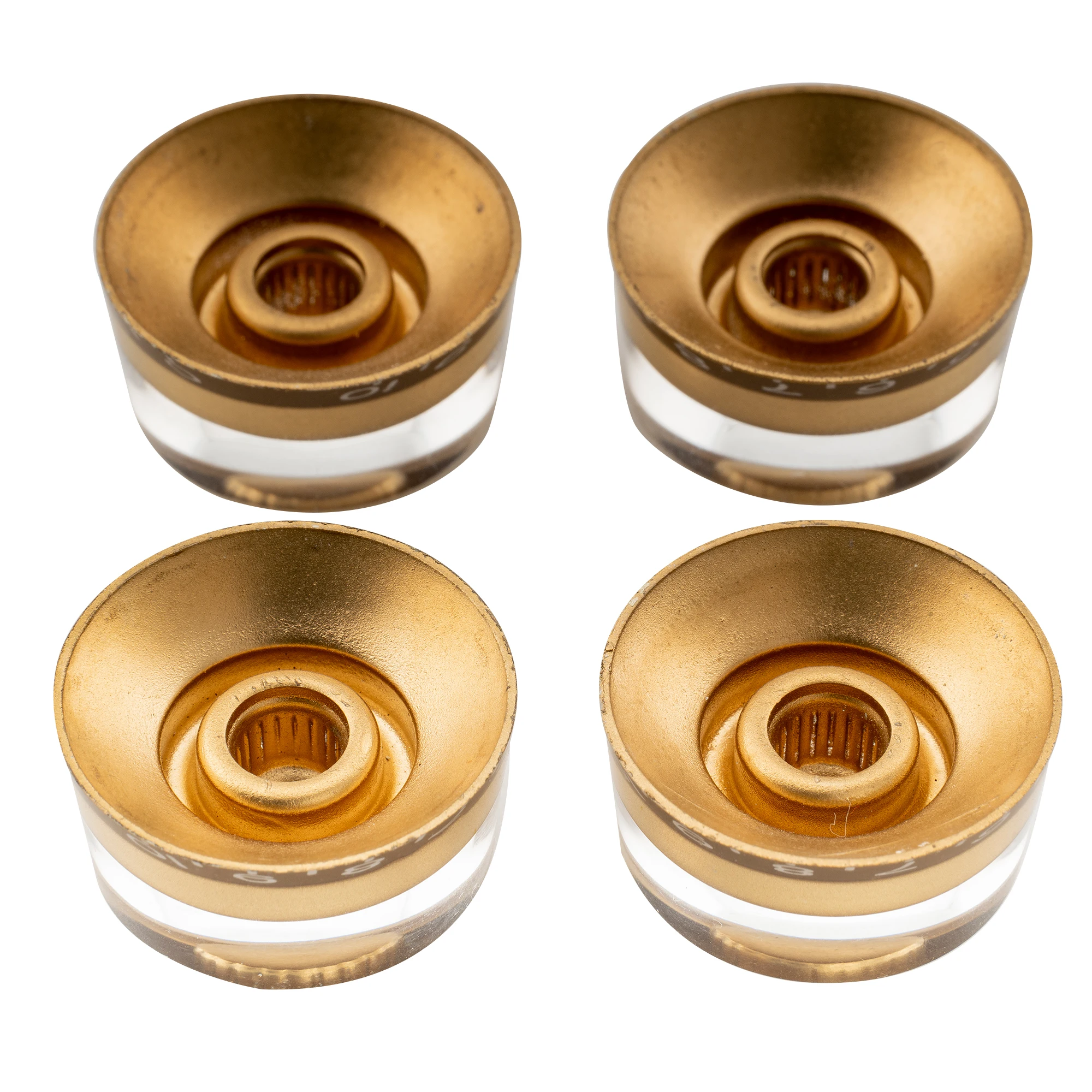 Musiclily Pro Metric Coarse 18-Spline Gitarrenknöpfe Tone Volume Speed Control Knöpfe für Epiphone Les Paul SG Gitarre (4er-Set) – Detail 19