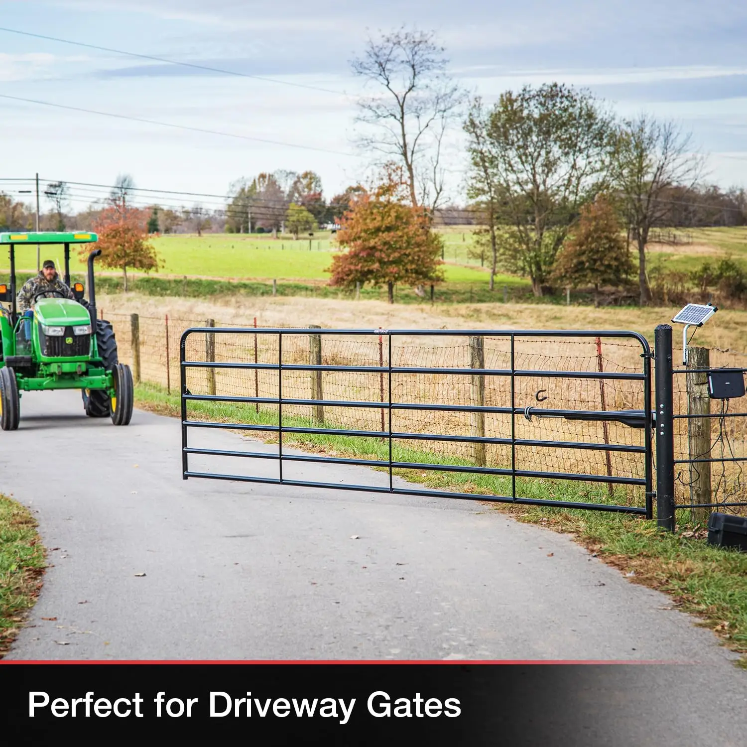 MM371W Automatic Gate Opener, Smart and Solar Ready, Includes Gate Opener Remote and More-Up to 16ft Long or 550lb, Black 3