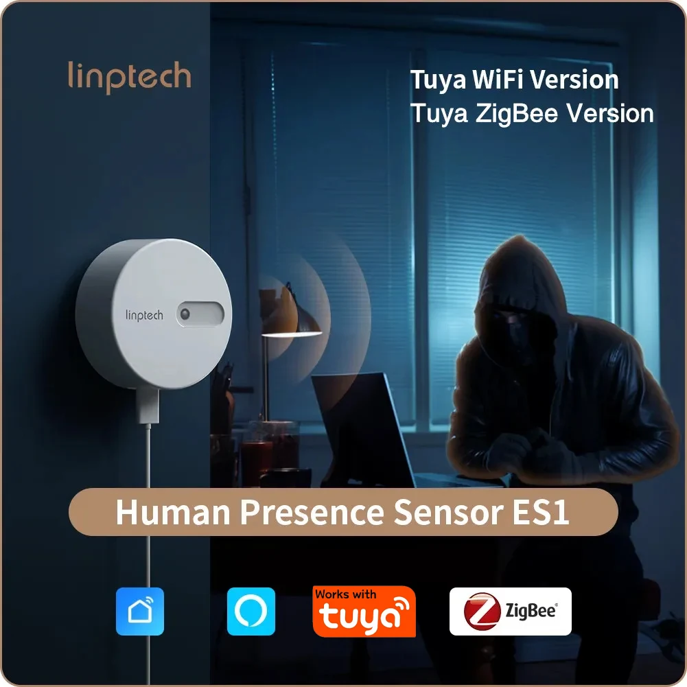 Linptech Motion Detection Sensor with Enhanced Millimeter Wave Radar and Wireless Connectivity for Smart Home Integration