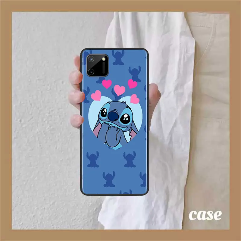 Funda para Oppo A94 5G Oficial de Disney Angel & Stitch Beso - Lilo & Stitch