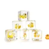 Bescon Yellow Duck 16MM 6 sides Dice set of 6, Yellow Duck D6 6pcs Set 1