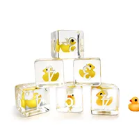 Bescon Yellow Duck 16MM 6 sides Dice set of 6, Yellow Duck D6 6pcs Set 1
