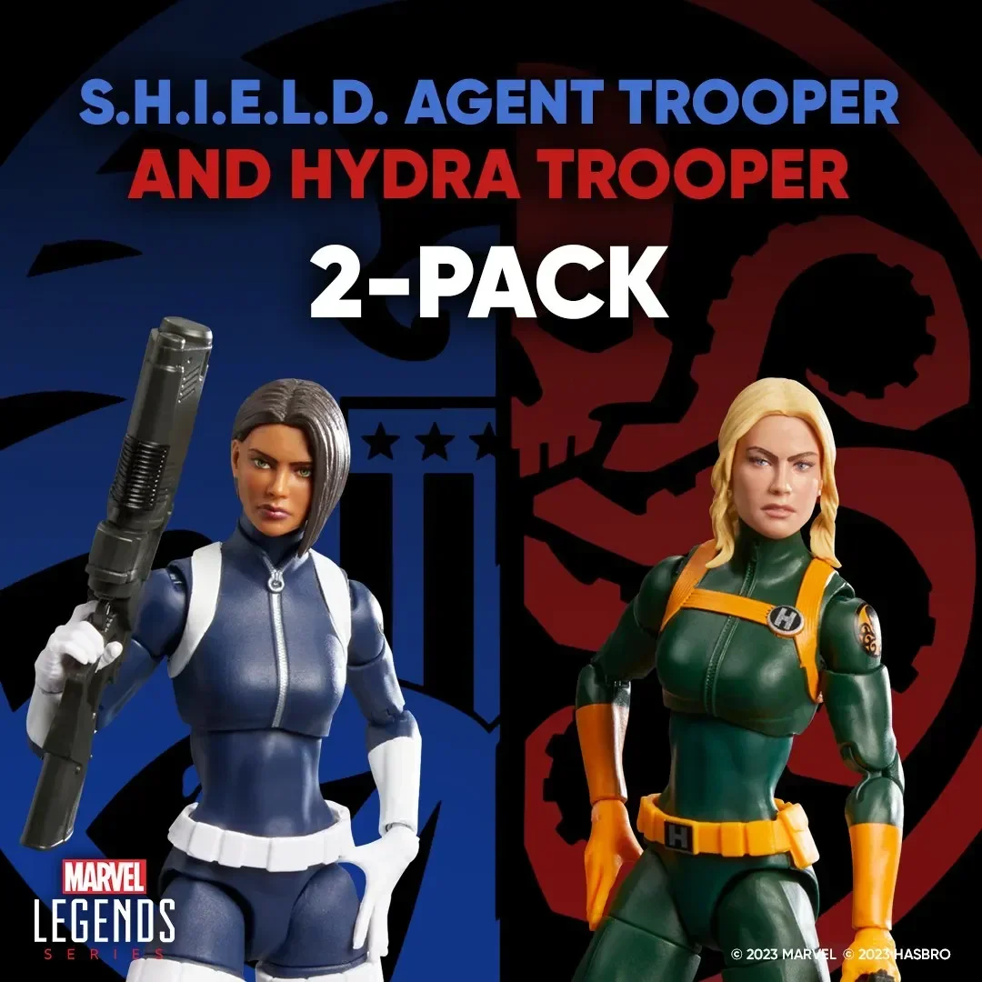 

6 Inch Marvel Legends Series S.H.I.E.L.D. Agent Trooper And Hydra Trooper Action Figures Model Toys Decor Children Birthday Gift