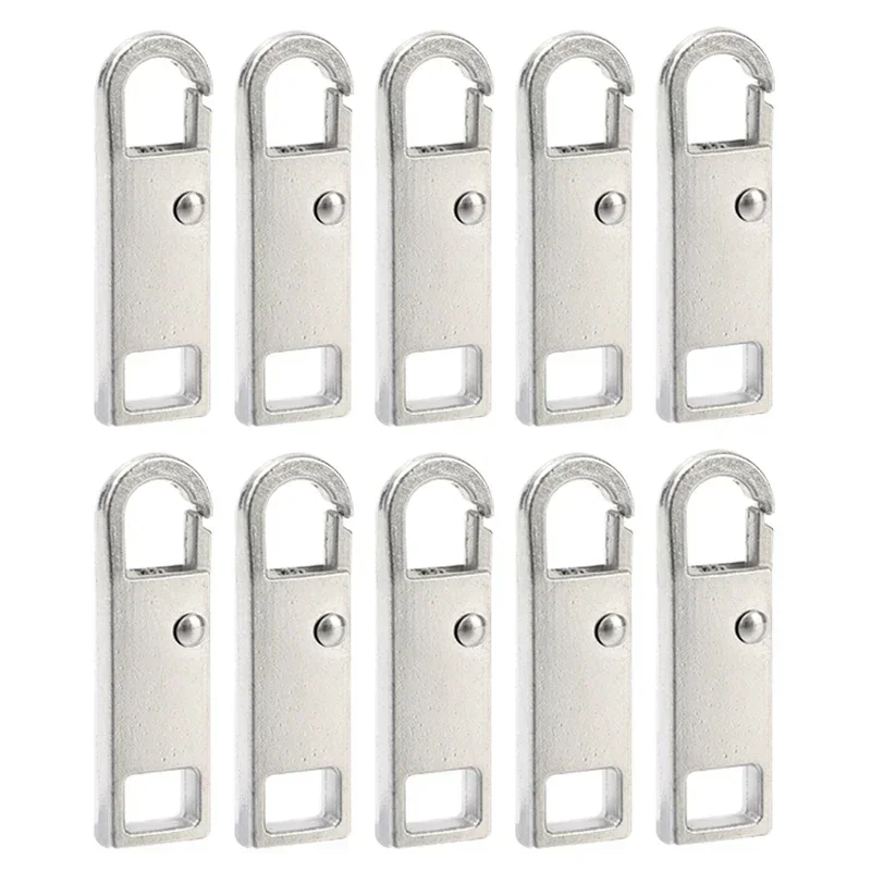 Metal Zipper Slider Puller Repair Kit - Instant DIY Sewing Replacement for Clothing, Luggage, and Purses