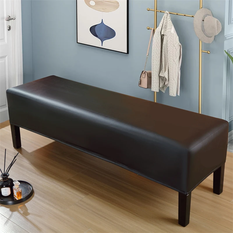 PU leather waterproof bench chair cover,funiture protector,slipcovers for bench 4