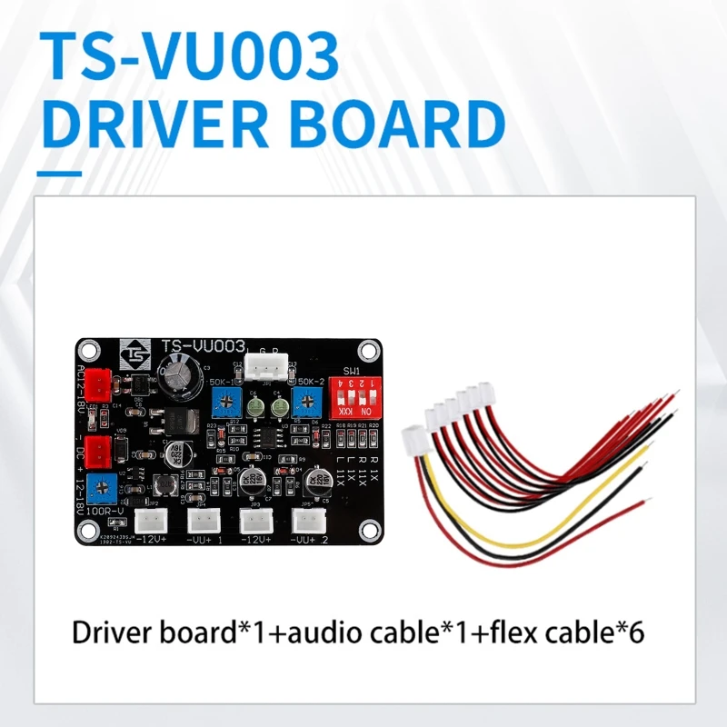 

VU Meter Driver Board High Precision Power Amp Stereo Module AC/for 12V-18V Drop Shipping