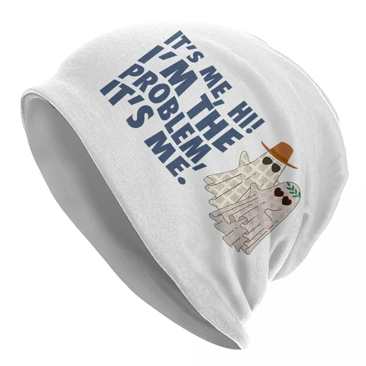 

Ghosts It's Me I'm The Problem Bonnet Hat Casual Outdoor Skullies Beanies Hats for Men Women Warm Dual-use Cap