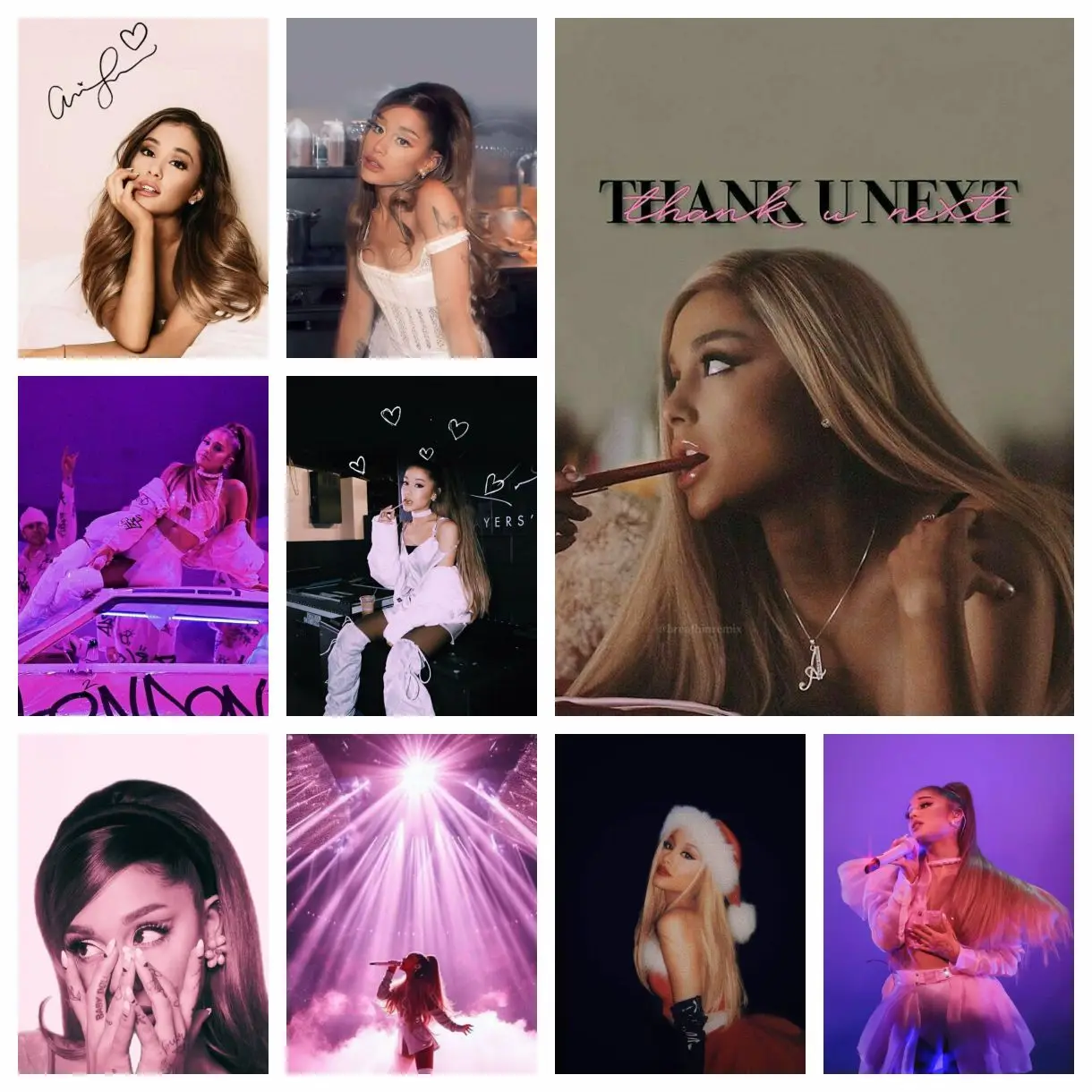 팝 가수 A-Ariana Grande 5D DIY 풀 라운드 다이아몬드 페인팅 홈 ..