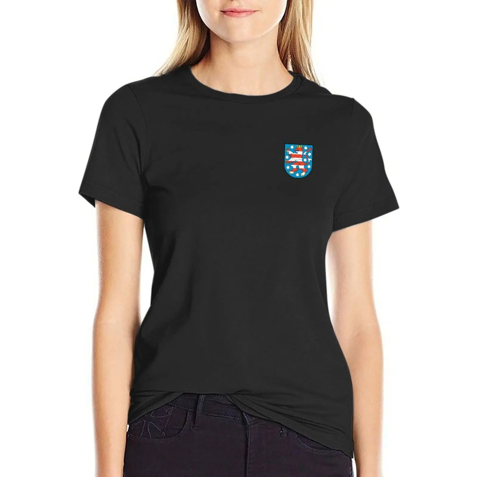 

Wappen des Freistaats Thüringen T-shirt cute tops korean fashion tops for Women