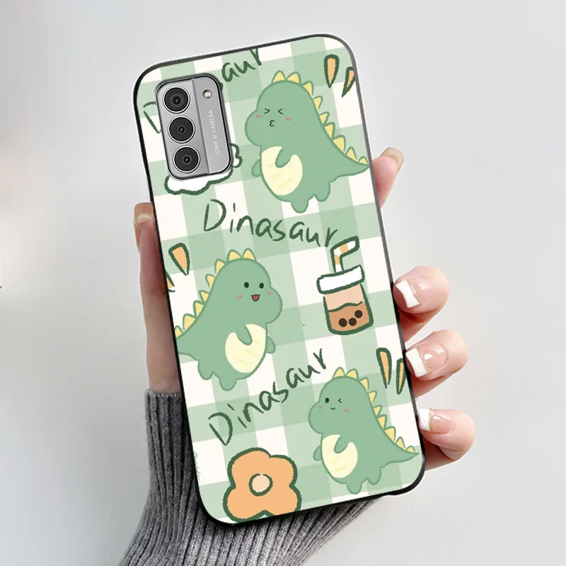 Silicone Soft Black Aesthetic Cute Cat Astronaut Phone Case Bumper Shell