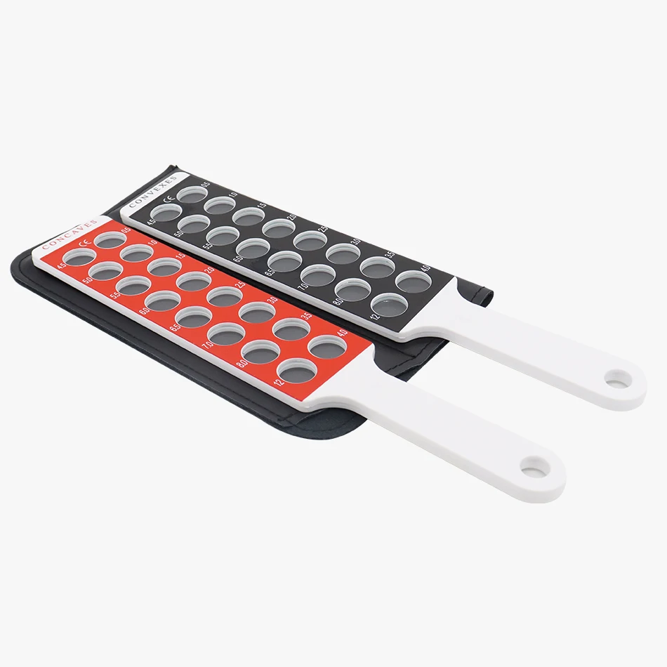 China Factory Optical Ophthalmic Instrument Retinoscopy Rack Optometry Lens Set with Leather Suit 32 Lenses