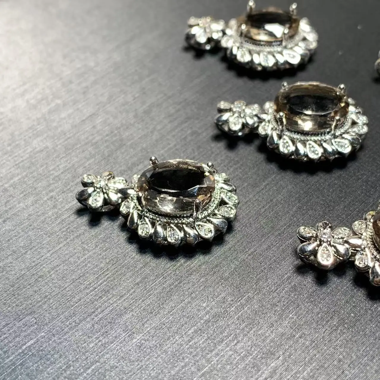 OVAL Natural Smoky Quartz Pendant Necklace Fine Jewelry Handmade Stones Wholesale Healing Energy Gift Lucky Jewelry