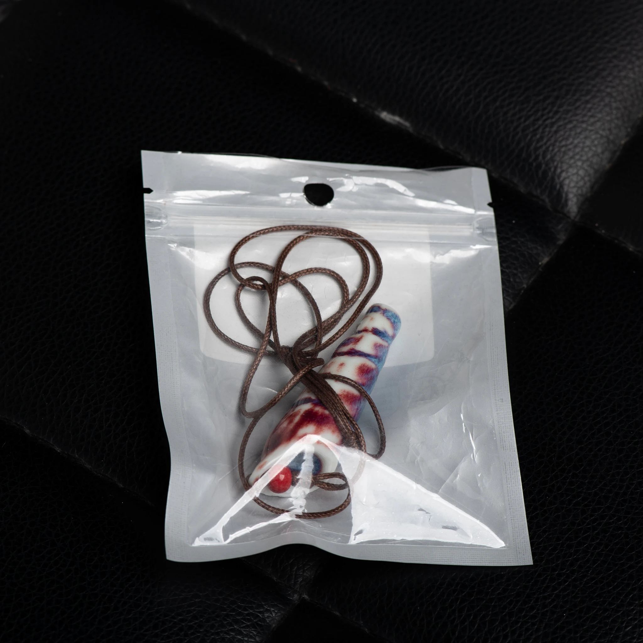 Handgefertigte Keramik-Muschelpfeifen-Halskette, verstellbar, kreativer Muschel-Anhänger, handwerklicher Schmuck, einzigartiges Geschenk für Frauen und Kinder – Detail 13