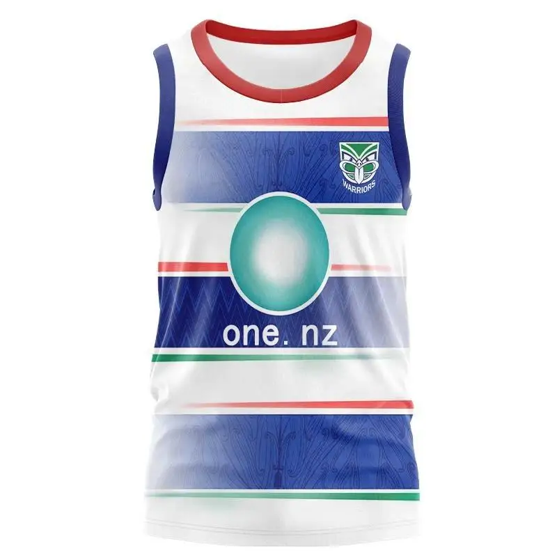 2024, 2023 Warriors home and away training, indigenous Anzac traditional single line rugby jersey, rugby tank top