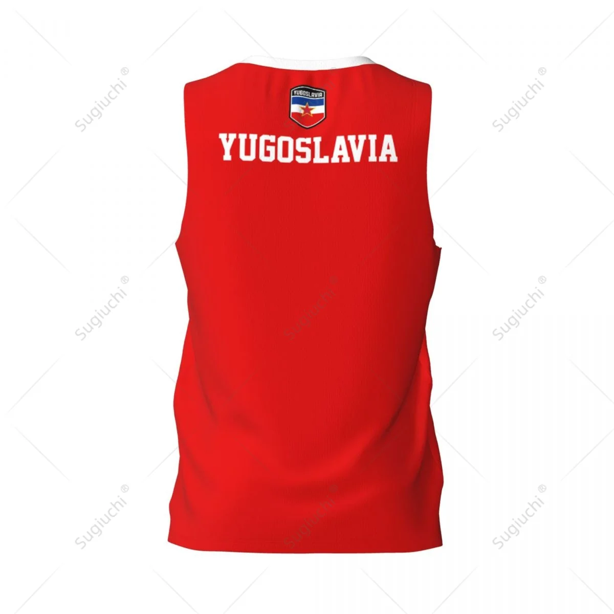 Yugoslavia Flag Men Basketball Sports Running Fitness Multifunction Sleeveless tshirt Exclusive Name Nunber