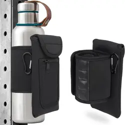 Deluxe Reusable Water Bottle Sleeve with Magnetic Pockets (Dull)