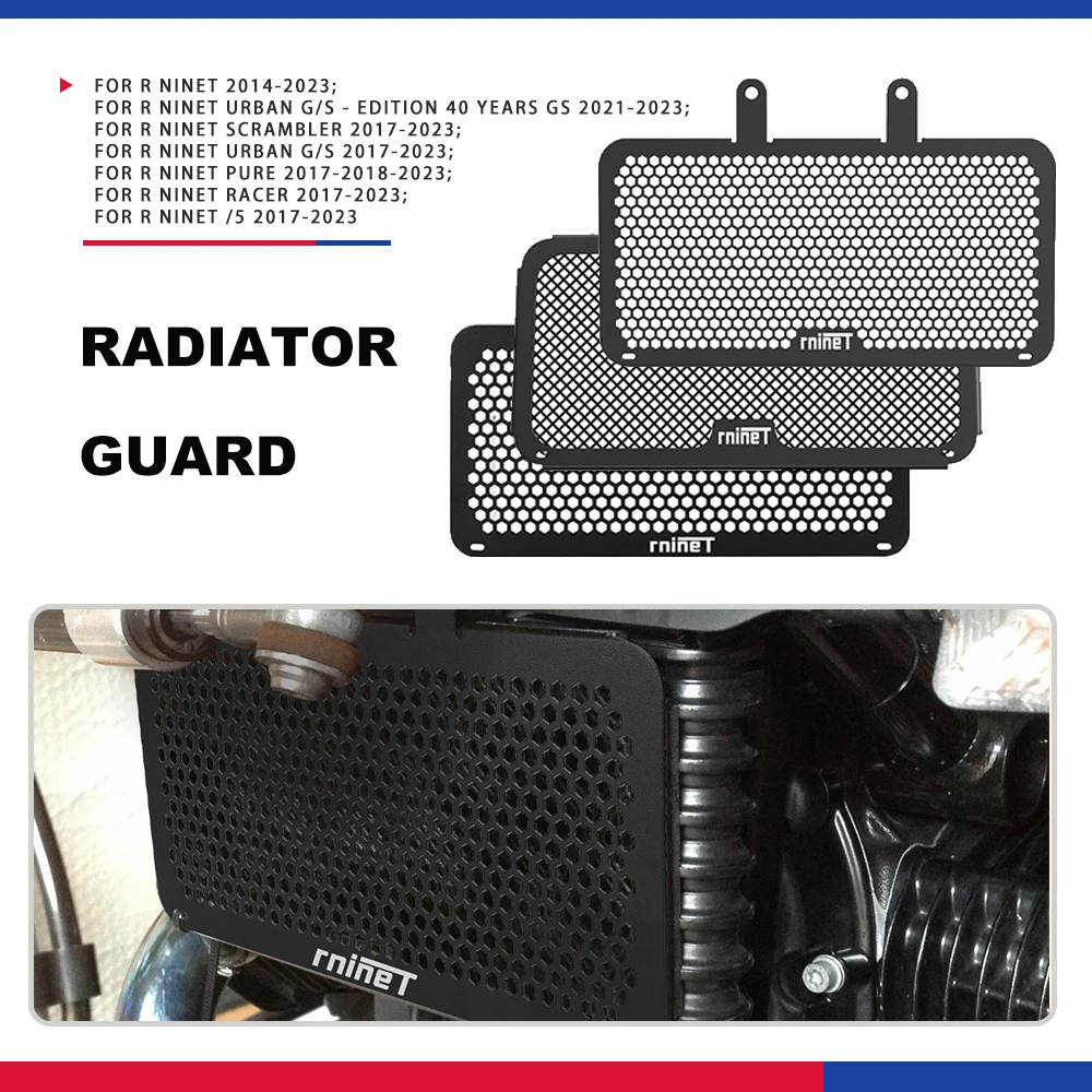 

Motorcycle Radiator Grille Oil Cooler Guard Cover Protector For BMW R NINE T 2014 2015 2016 2017 2018 2019 2020 2021 2022 2023