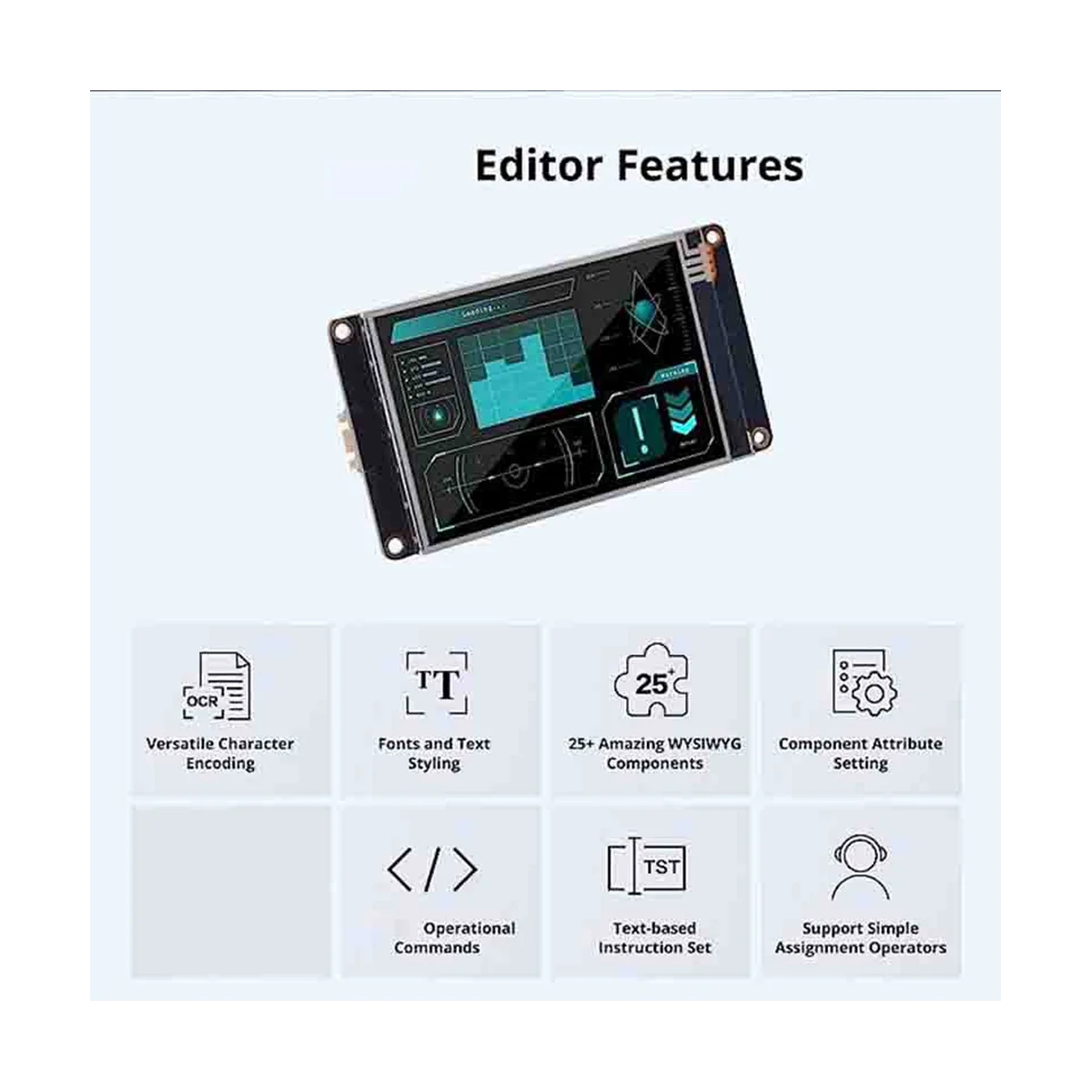 HMI LCD ġ ÷, NX4832K035, 3.5 ġ ׼ ÷,  ø, UASRT TFT LCD 