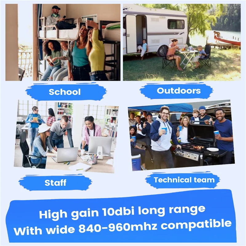 【필수품】게인 안테나 RFID 리더/라이터 안테나 868 915 Mhz 10DB 고게인 원형 편파 식별