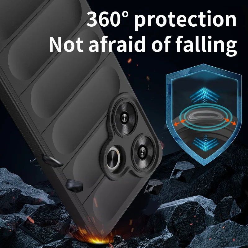 Soft Liquid Silicone Shockproof Phone Case – Anti-Fall Protection Back Cover