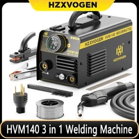 HZXVOGEN 3 in 1 Semi-Automatic Welding Machine MIG/TIG/MMA Inverter Welder Equipment Non Gas For Gasless Iron Soldering HVM200 1