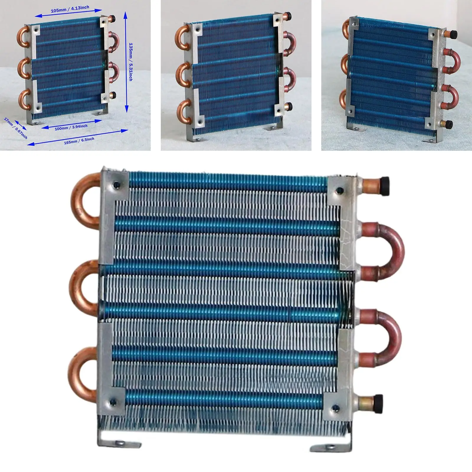 Small Condenser Radiator Aluminum Fin Cooling System Sturdy Heat Exchanger