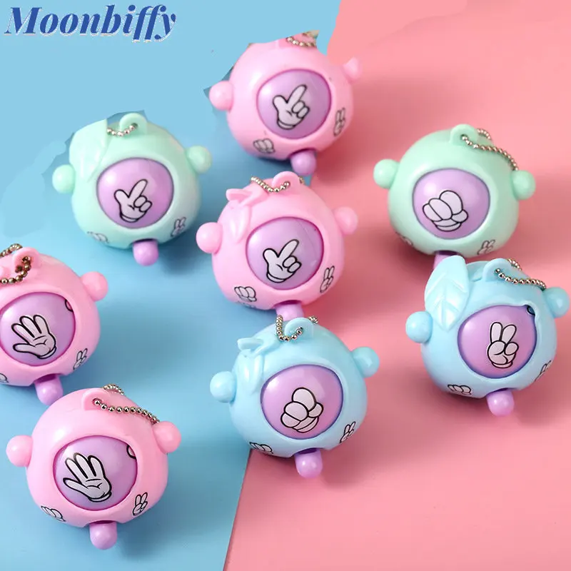 

Hot Rock-paper-scissors Key Chain Play Toy Egg Delicate Pendant Children Fun Battle Game 5/10/20pcs Mini Finger-guessing Game