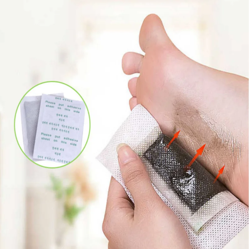 Detoxifying Foot Pads Bamboo Foot Relief Patch Pads Improve Sleep Relief Relieve Stress Body Toxins Deep Cleansing Feet 1 Box