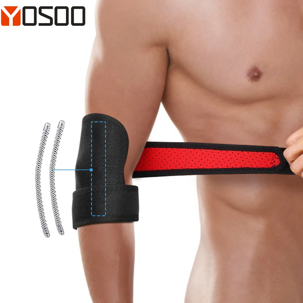 Codera de Fitness piezas, manga de soporte de compresión para tendinitis,  codo de tenis, tratamiento de codo de Golf, Reduce el dolor articular, 1  ud. - AliExpress