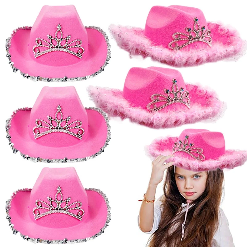 Children's Classic Tiara Cowboy Hat for Adventures and Holidays